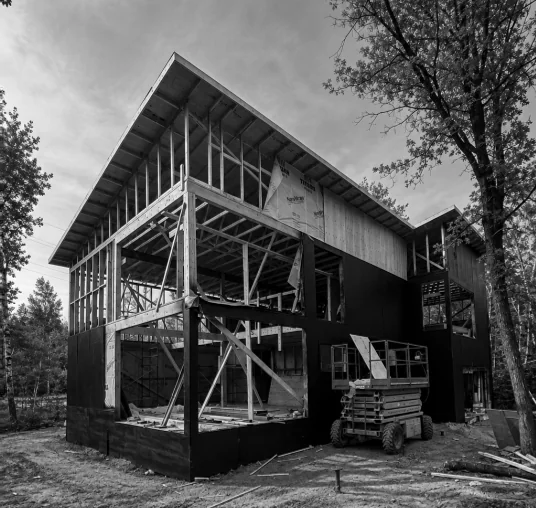 Cladding and siding going on the exterior